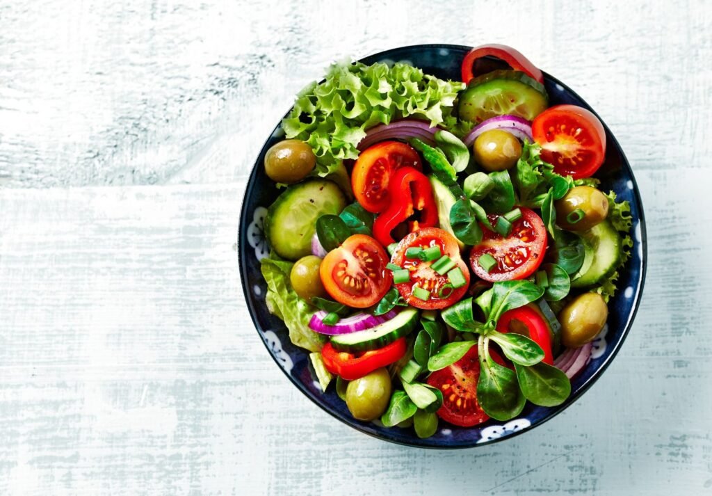 sala de verão com diversos vegetais e legumes